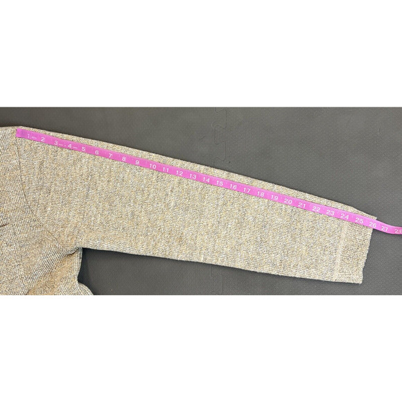 Buffalo David Bitton Mens lg Fleece Lined Button-Up Knit Tan Sweater Cardigan FS - Picture 9 of 12